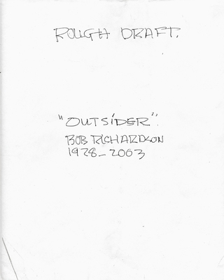 "Outsider" Rough Draft: Bob Richardson 1734851910 Book Cover
