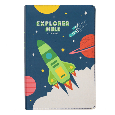 CSB Explorer Bible for Kids, Blast Off Leathert... 1087765641 Book Cover