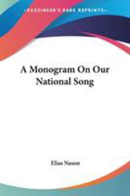 A Monogram On Our National Song 0548409544 Book Cover