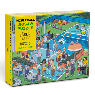 Hardcover Pickleball Jigsaw Puzzle: 500-Piece Jigsaw Puzzle Based on the Book Dink! (with 10 Hidden Pickleballs to Find) Book