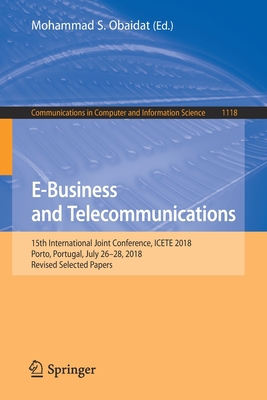 E-Business and Telecommunications: 15th Interna... 3030348652 Book Cover