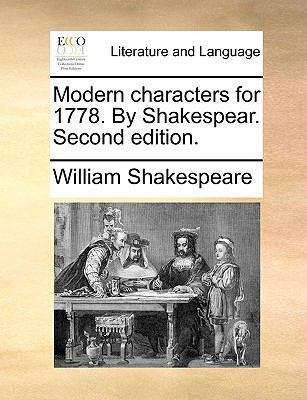 Modern Characters for 1778. by Shakespear. Seco... 1170018157 Book Cover