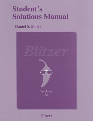 Student's Solutions Manual for Precalculus 0321837495 Book Cover
