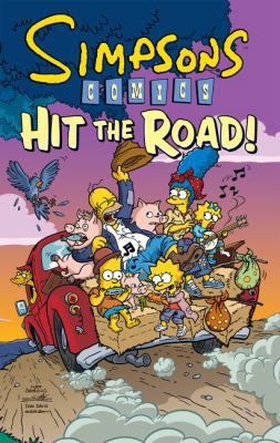 Simpsons Comics Hit the Road! 0061698814 Book Cover