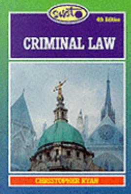 SWOT Criminal Law 1854313398 Book Cover