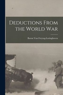 Deductions From the World War B0BQRSVTYG Book Cover
