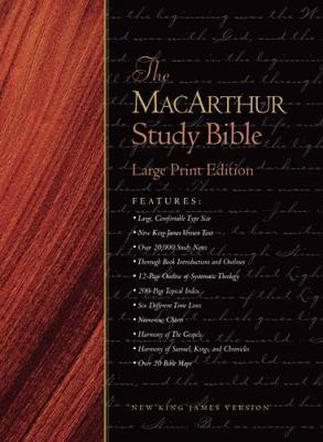 MacArthur Study Bible-NKJV-Large Print [Large Print] 0718014596 Book Cover