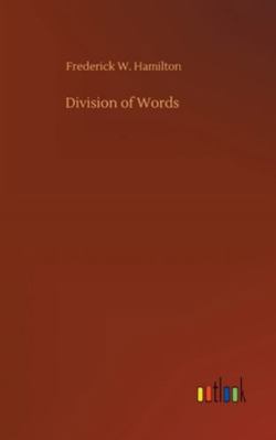 Division of Words 3752364289 Book Cover