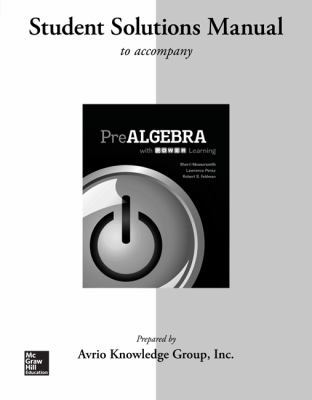 Student Solutions Manual for Prealgebra with P.... 0077483545 Book Cover
