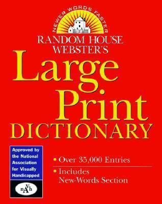 Random House Webster's Large Print Dictionary [Large Print] 0375701060 Book Cover
