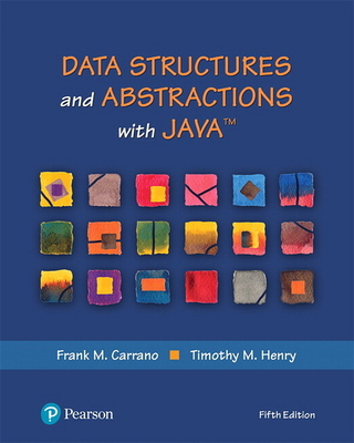 Data Structures and Abstractions with Java 0134831691 Book Cover