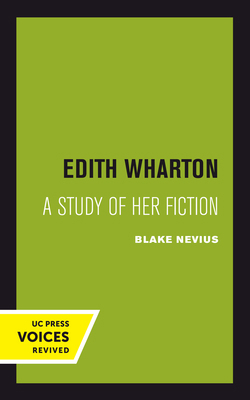 Edith Wharton: A Study of Her Fiction 0520304225 Book Cover