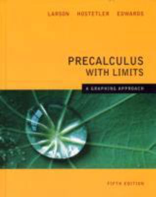 Precalculus with Limits: A Graphic Approach 0618851526 Book Cover