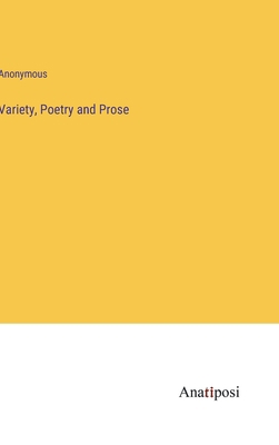 Variety, Poetry and Prose 3382195275 Book Cover
