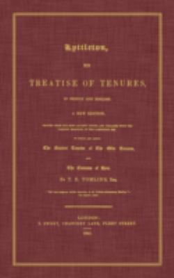 Lyttleton, His Treatise of Tenures, in French a... 1584776307 Book Cover
