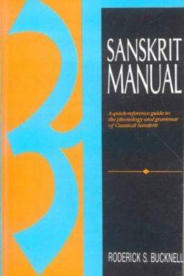 Sanskrit Manual: A Quick Reference Guide to Pho... 8120811895 Book Cover