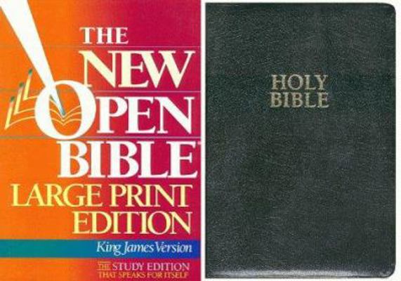 New Open Study Bible [Large Print] 0840785976 Book Cover