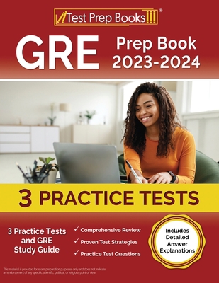 GRE Prep Book 2023-2024: 3 Practice Tests and G... 1637752261 Book Cover
