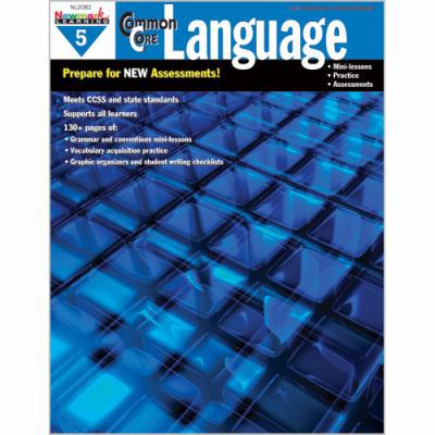 Common Core Practice Language Grade 5 B00QFWUPDY Book Cover