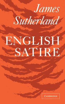 English Satire 0521091756 Book Cover