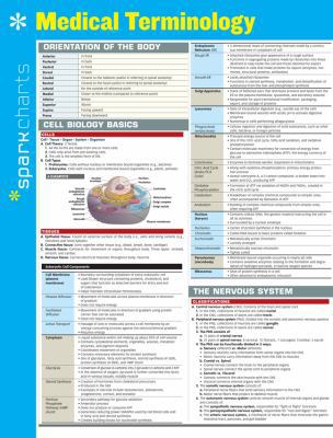 Medical Terminology Sparkcharts: Volume 41 1411470532 Book Cover