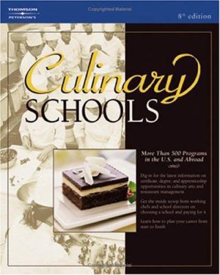 Culinary Schools 8th ed 0768915678 Book Cover
