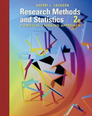 Research Methods and Statistics: A Critical Thi... 0534556604 Book Cover