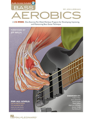 Bass Aerobics Bass Guitar Exercise Book with On... 1423495632 Book Cover
