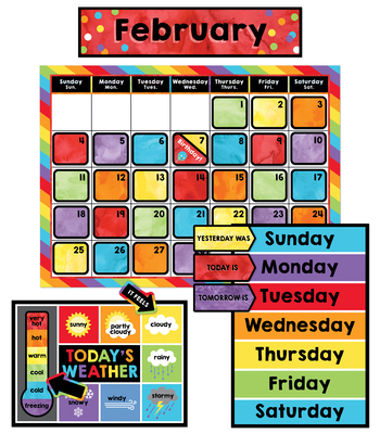 Celebrate Learning Calendar Bulletin Board Set 1483842037 Book Cover