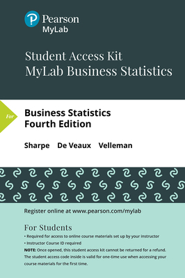 Mylab Statistics with Pearson Etext Access Code... 0134783034 Book Cover