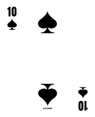 10 Of Spades: Poker Card 5x5 Graph Paper Notebo... 1704843448 Book Cover