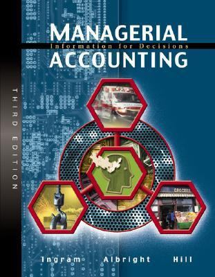 Managerial Accounting: Information for Decisions 0324159889 Book Cover
