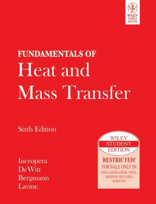 Fundamentals of Heat and Mass Transfers 6th Edi... 8126527641 Book Cover