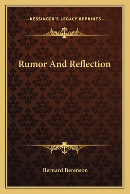 Rumor And Reflection 1163813966 Book Cover