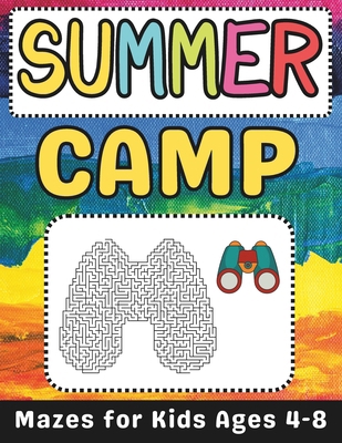 Summer Camp Gifts for Kids: Summer Camp Mazes B... B0D362GCX5 Book Cover