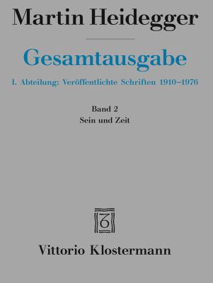 Martin Heidegger, Sein Und Zeit (1927) [German] 346500051X Book Cover