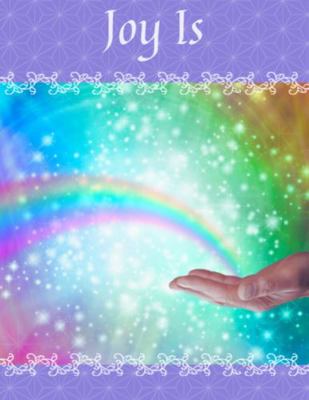 Joy Is 4 (M) Sparkling Rainbow Joy Themed Journal Notebook, Graphics Interior, Pretty Back Cover : Great Gift Present For Rainbow Lovers Women Girls Kids Teens! This Cover Is Available In Sizes S-M-L