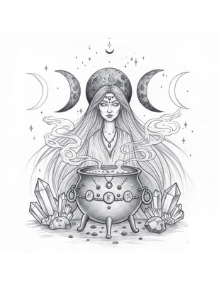 Perimenopause Wiccan Witchy Zen 60 day Journal B0FY23R69Y Book Cover