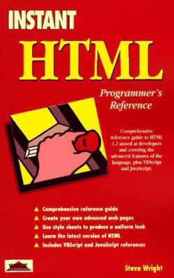 Instant HTML 1861000766 Book Cover