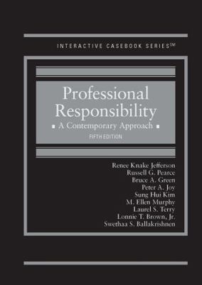 Professional Responsibility: A Contemporary App... 1636595766 Book Cover