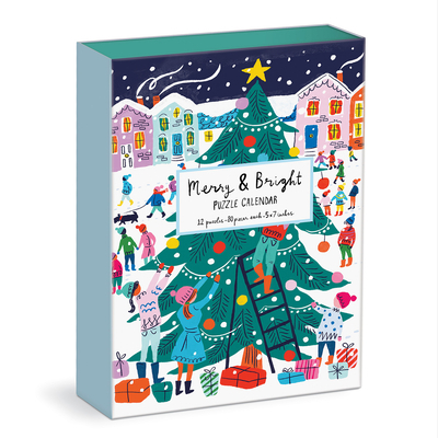 Game Louise Cunningham Merry and Bright 12 Days of Christmas Advent Puzzle Calendar Book