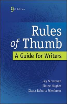 Rules of Thumb: A Guide for Writers 0073405965 Book Cover