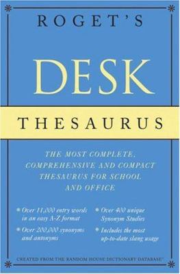 Roget's Desk Thesaurus 0375425691 Book Cover