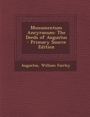 Monumentum Ancyranum: The Deeds of Augustus - P... 1293289426 Book Cover