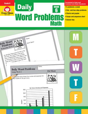 Daily Word Problems Grade 6+ 1557998183 Book Cover