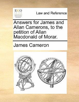 Answers for James and Allan Camerons, to the Pe... 117082336X Book Cover