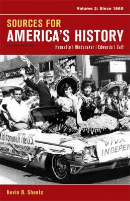 Sources for America's History, Volume 2: Since ... 1457628910 Book Cover