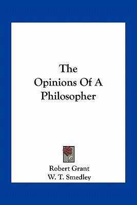 The Opinions Of A Philosopher 1163713392 Book Cover