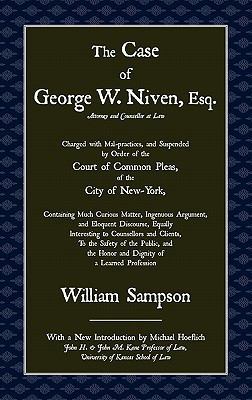 The Case of Geoge W. Niven, Esq. 1616190256 Book Cover