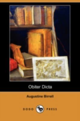 Obiter Dicta (Dodo Press) 1409951510 Book Cover